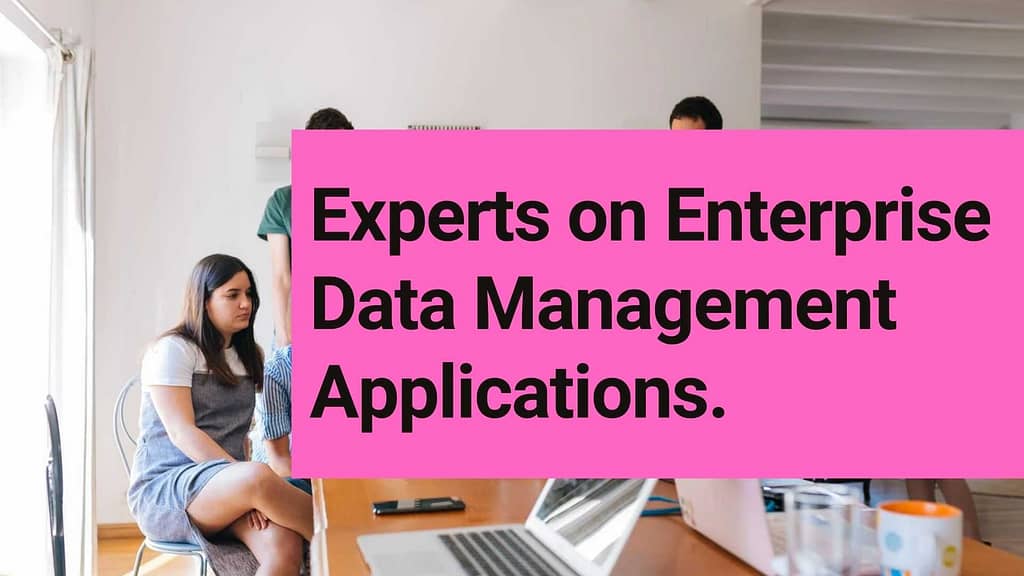 Experts on Enterprise Data Management Applications.